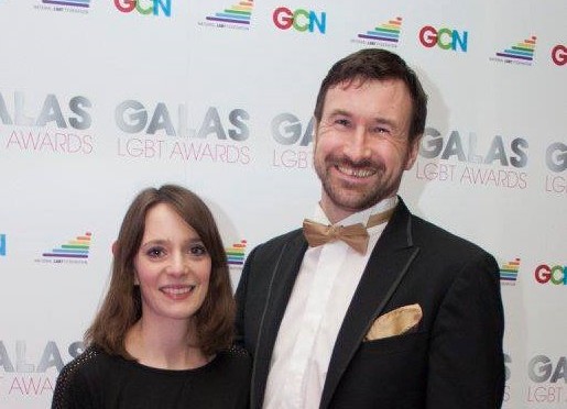 Valerid and Richard Carson at the GALA Awards.